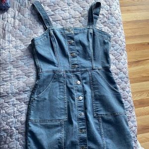 Denim Button Up Dress